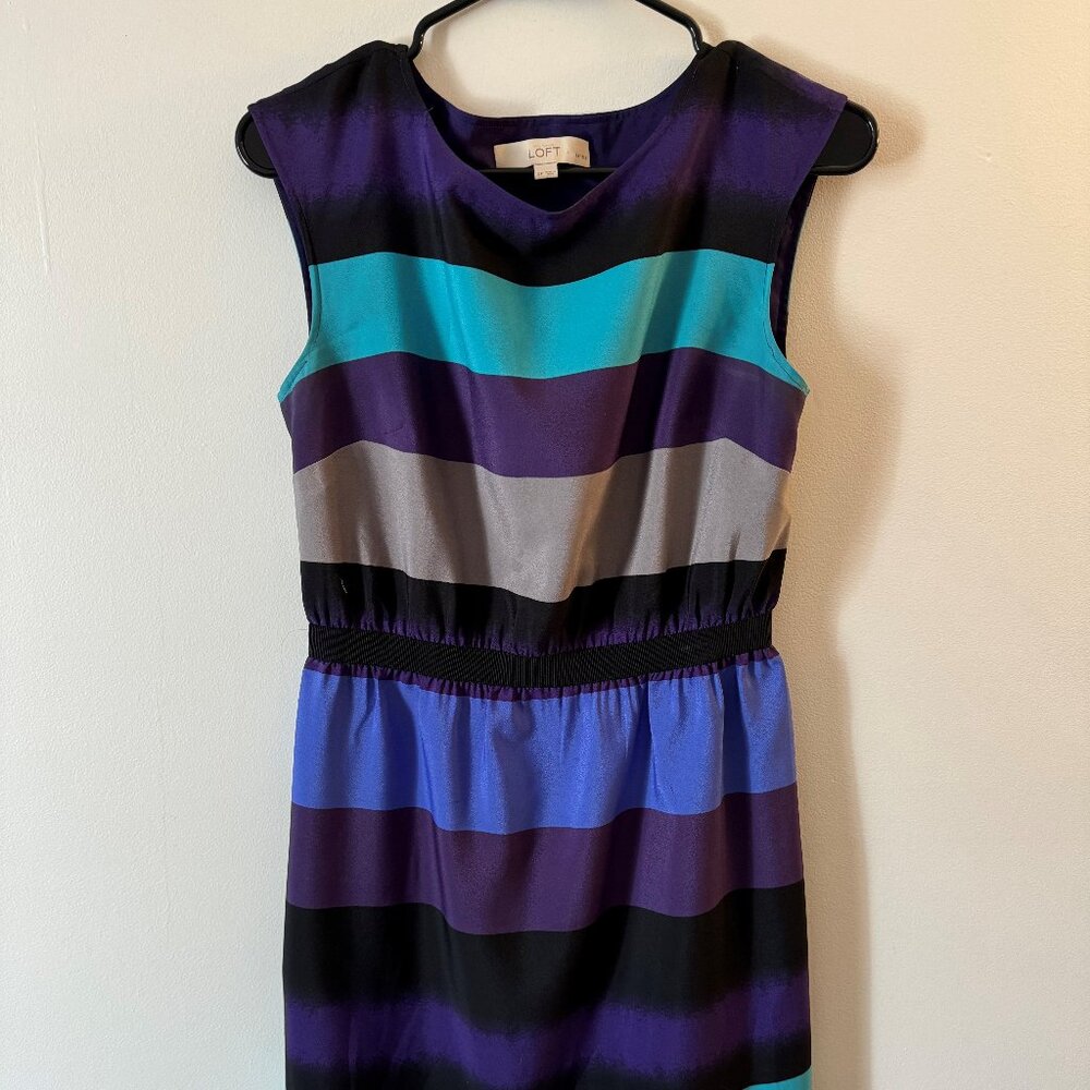 Loft Striped Sheath Dress
